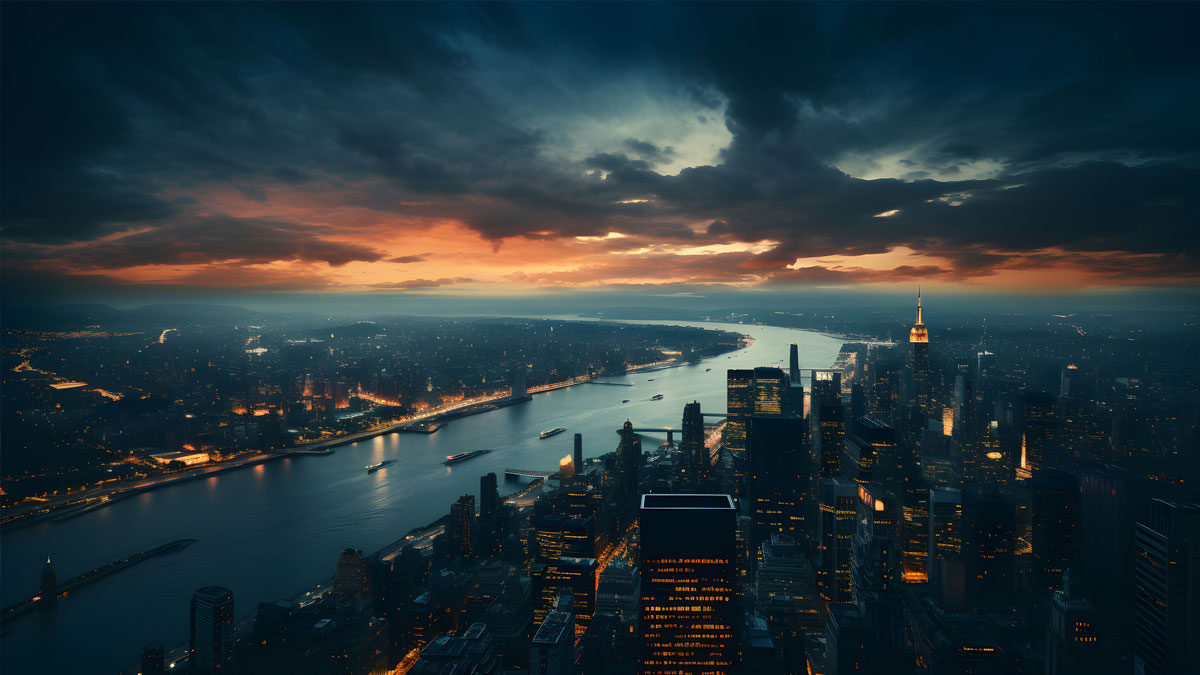 New York látképe
